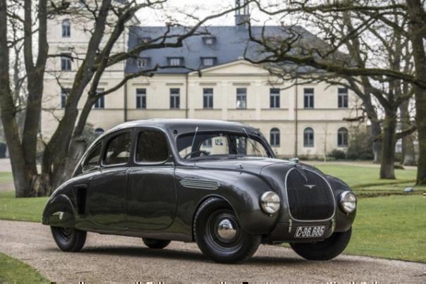 Markant gestalteter Prototyp mit stromlinienförmiger Karosserie, spiegelte im Jahr 1935 besonderes Stilempfinden und hohe technische Kompetenz der tschechischen Ingenieure wider 